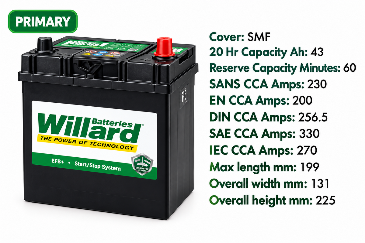 BATTERY 616-EFB-35AH