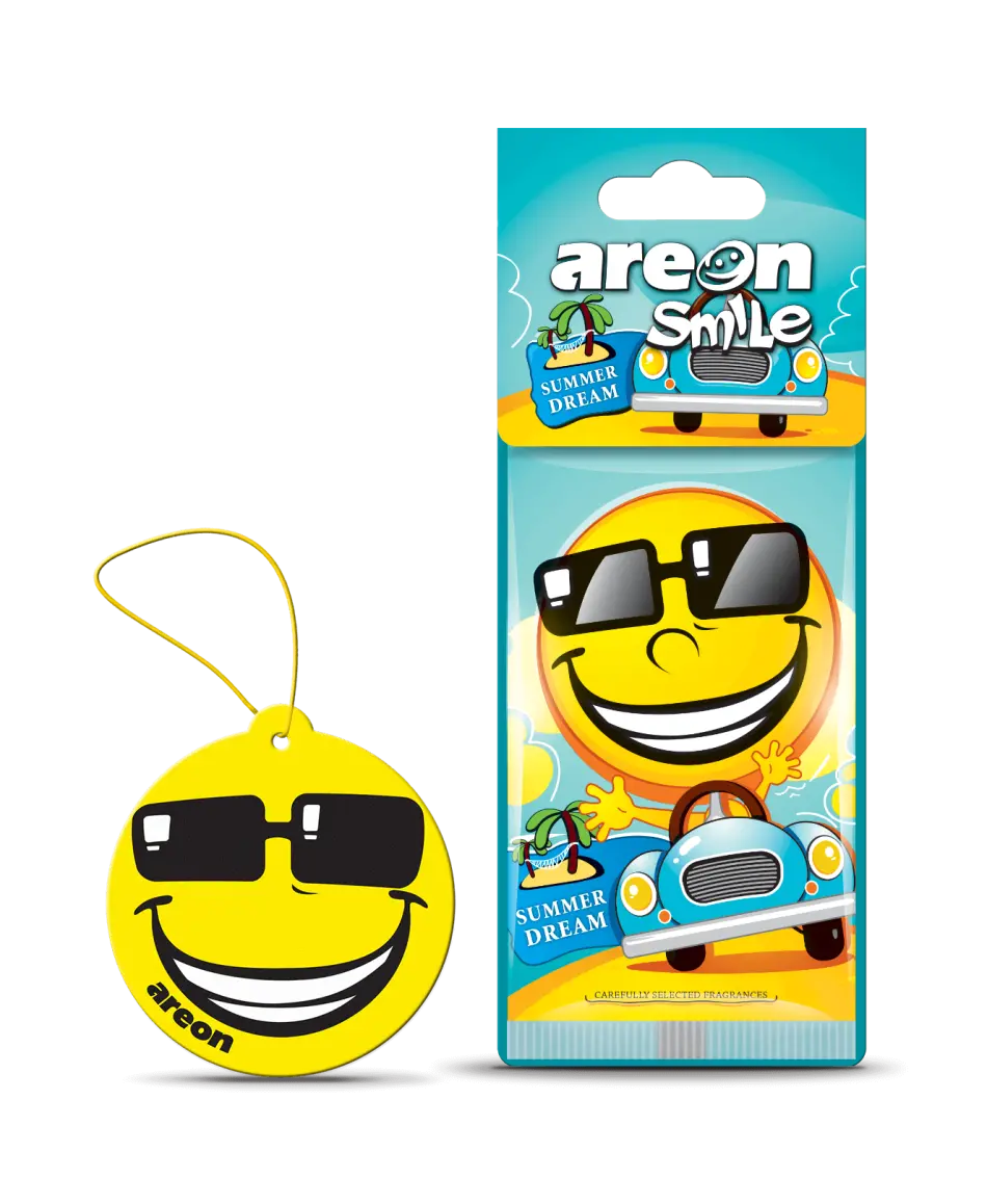 AIR-FRESHENERS TYPE "AREON PAPER SMILE SUMMER DREAM''