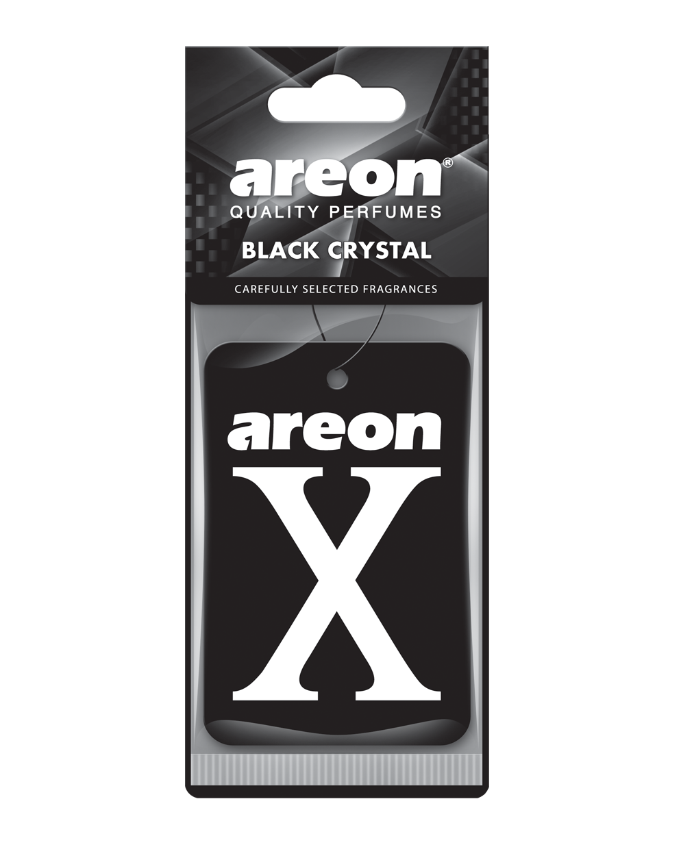 AIR-FRESHENERS TYPE "AREON X" BLACK CRYSTAL
