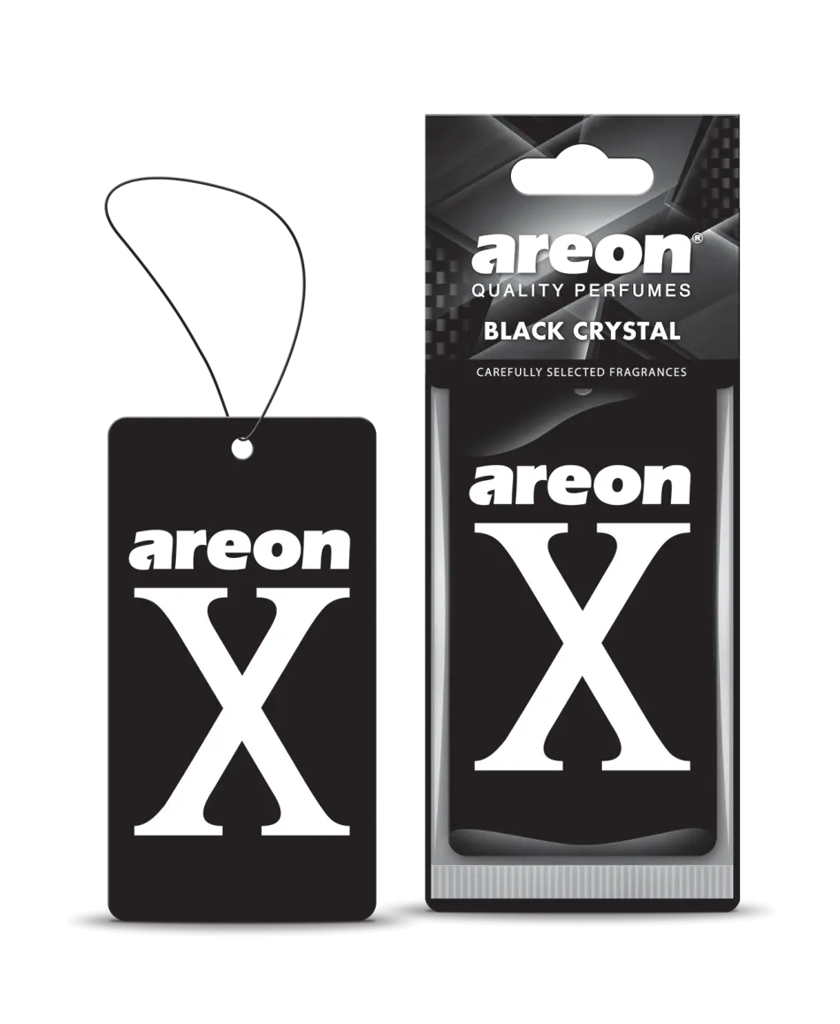 AIR-FRESHENERS TYPE "AREON X" BLACK CRYSTAL