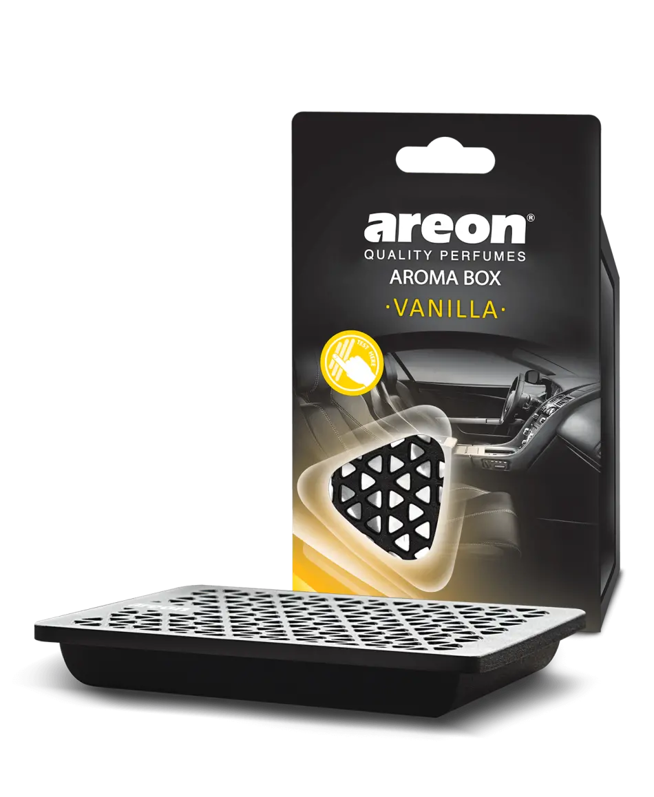 AIR-FRESHENERS TYPE "AREON AROMA BOX'' VANILLA
