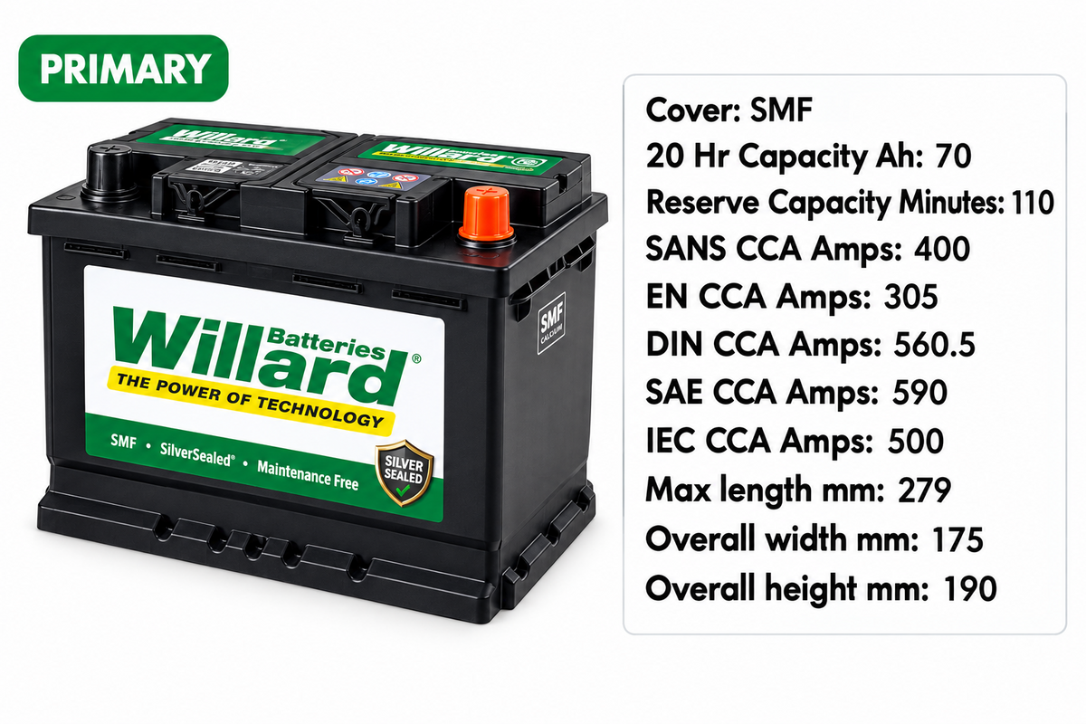 BATTERY 652-EFB-70AH