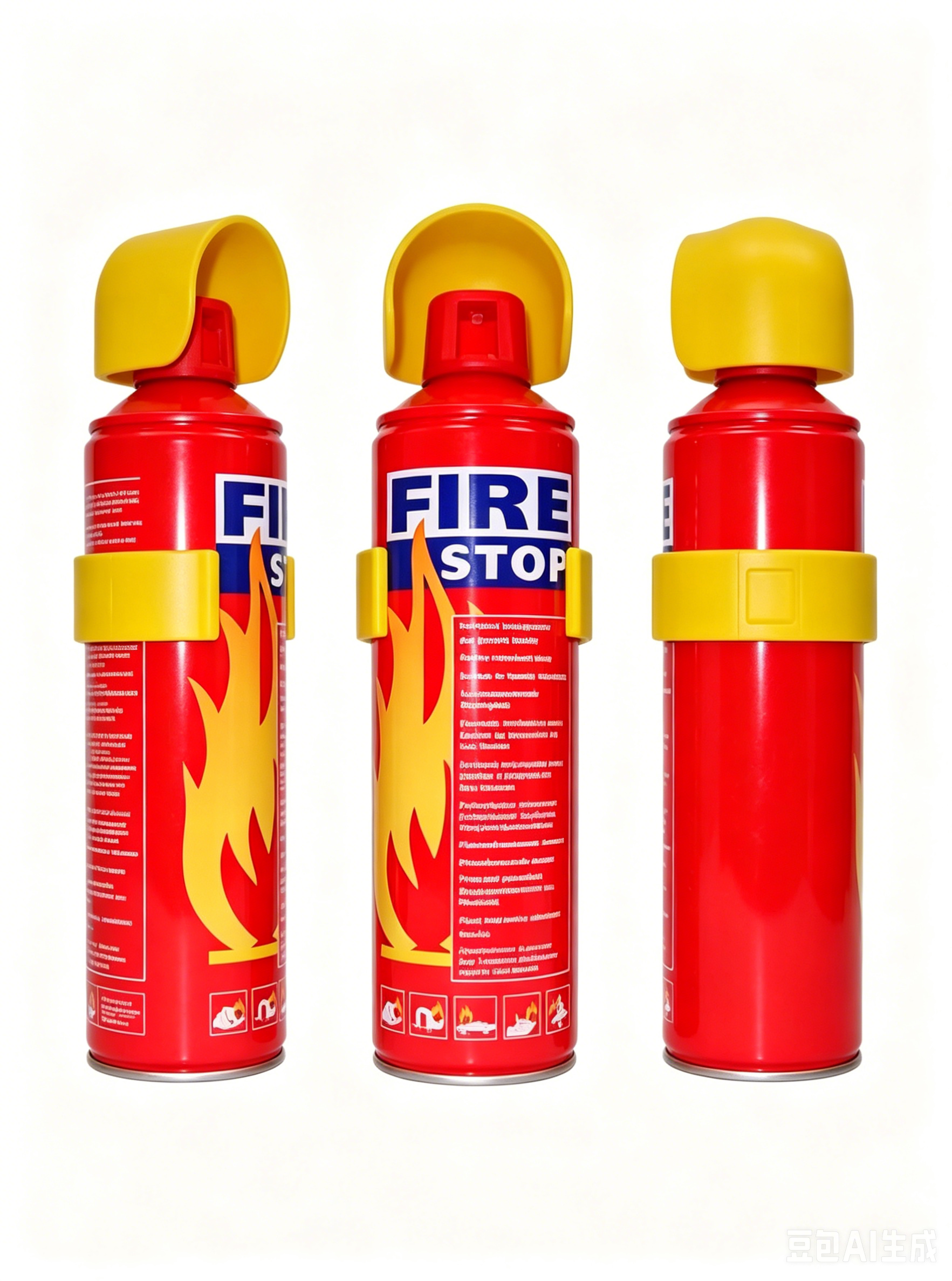 UNIVERSAL FIRE EXTINGUISHER WITH PLASTIC HOLDER