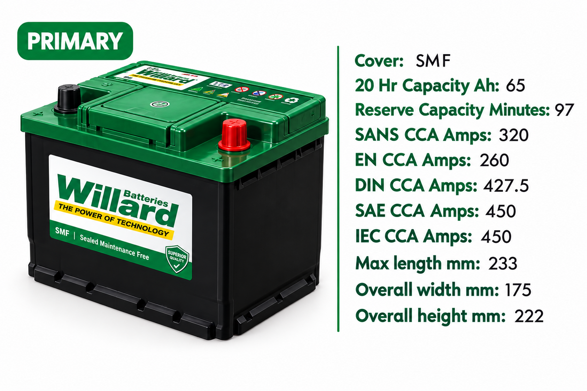 BATTERY 649-EFB-65AH