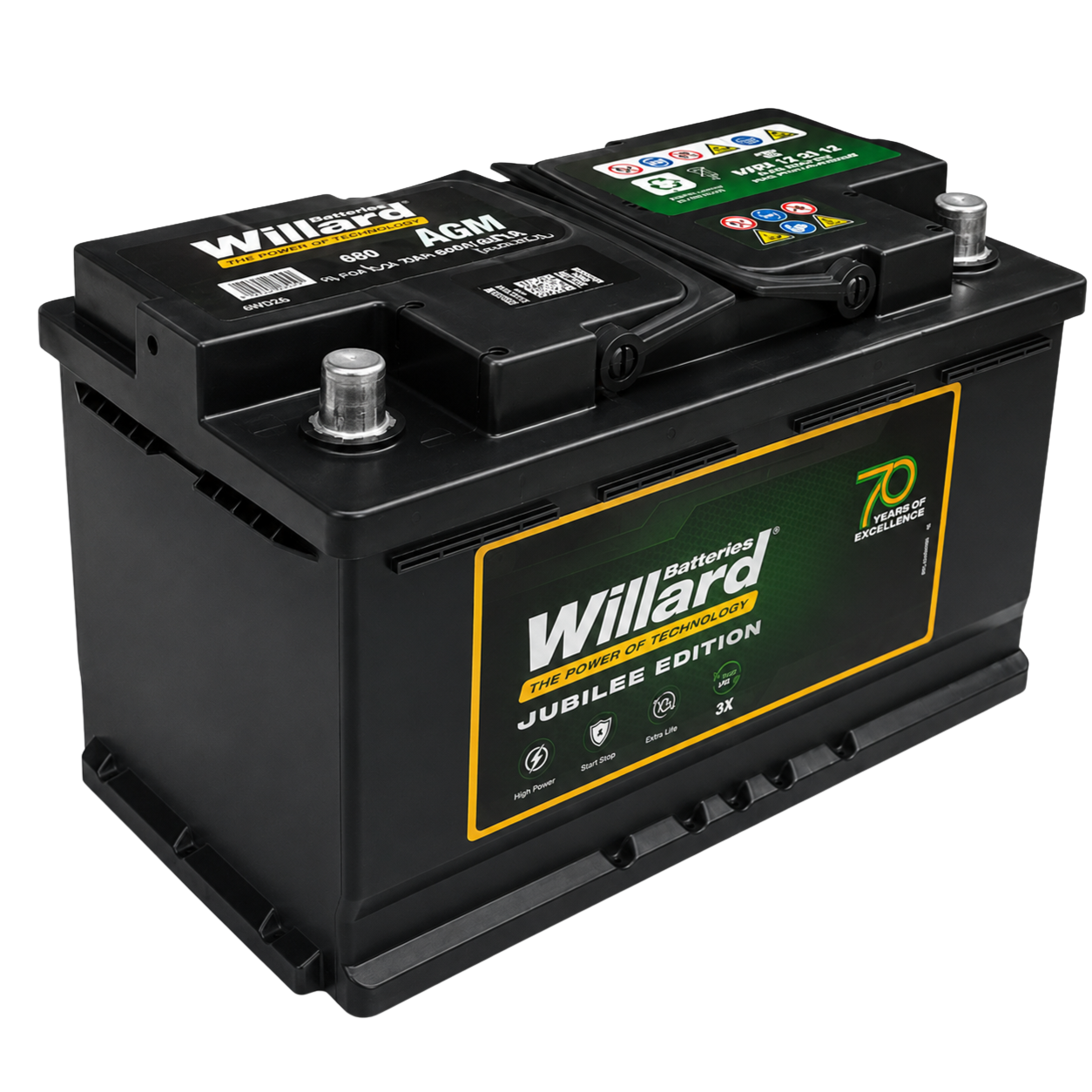 BATTERY 668-AGM-80AH